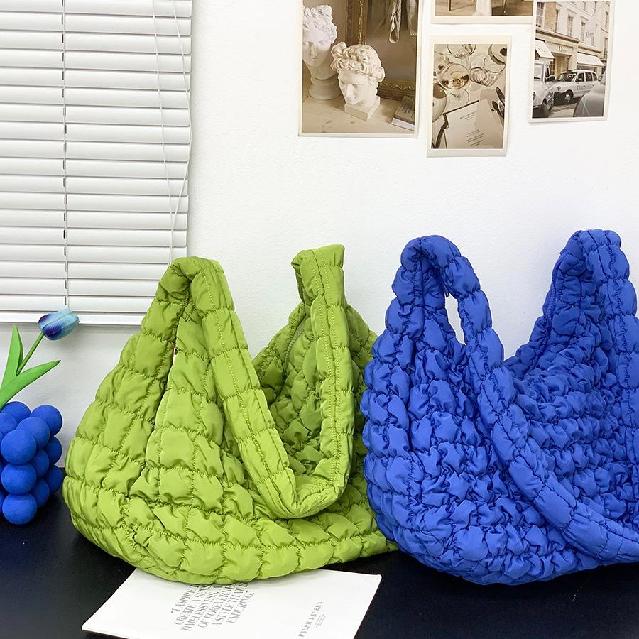Сумка-тоут Clouds Pleated Crossbody женская, большая вместимость, легкая, сумка Diamond Dumpling, сумка Feather, стеганая сумка через плечо