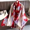 New Four Seasons Available New Silk Large Size Thin Outer Wear Neck Protection Scarf Sunscreen Warm Beach Towel For Women