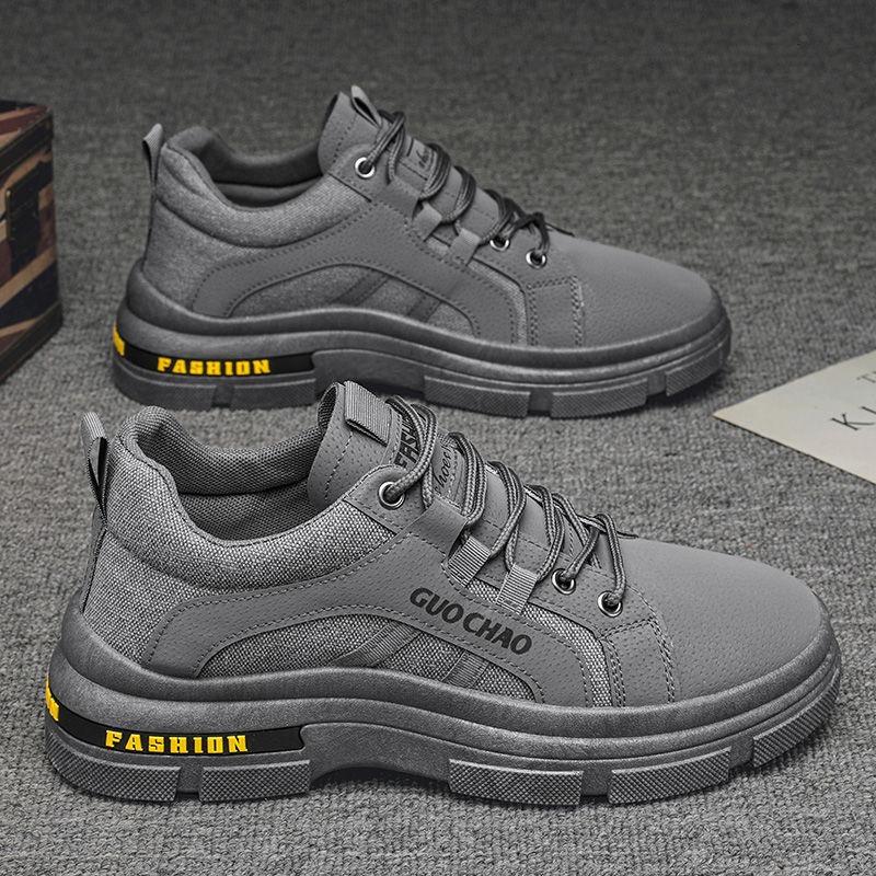 Модные весенне-осенние повседневные кеды с нескользящей износостойкой подошвой, простые, удобные, легкие, модные мужские туфли