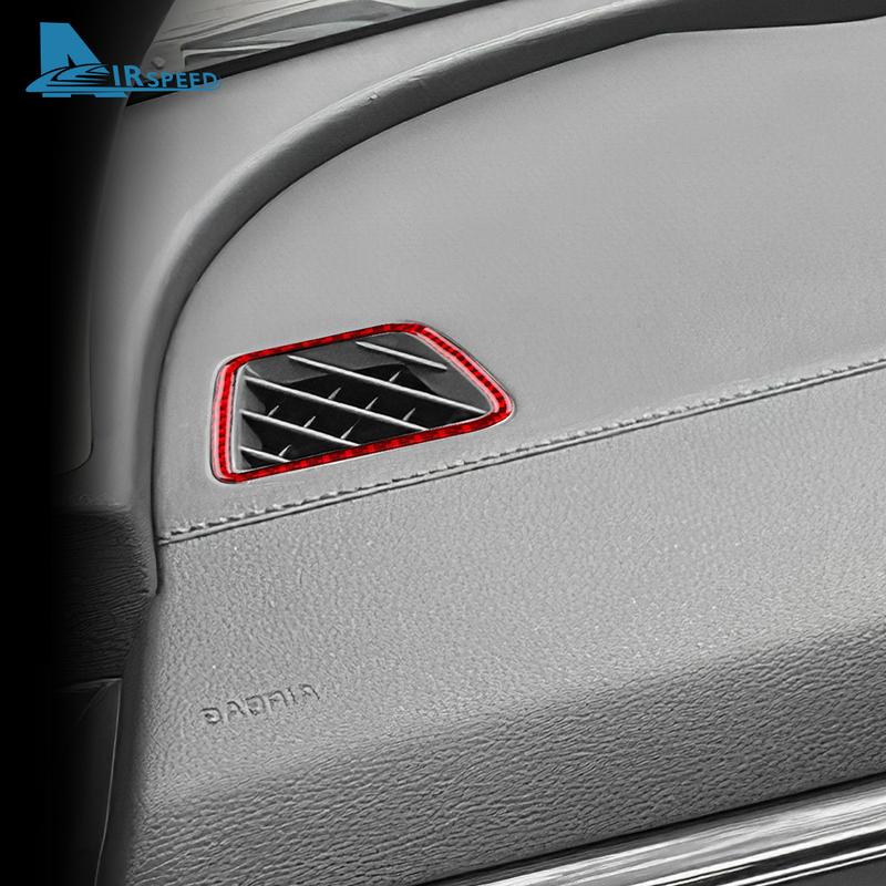 Real Soft Carbon Fiber Sticker For Kia Sportage 2024 2025 LHD RHD Car Air Vent Outlet Frame Interior Trim Accessories