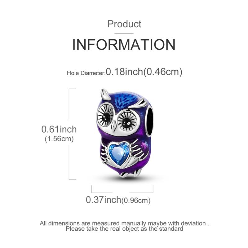 925 Silver Beads Bear Guinea Pig Owl Bee Sheep Dangle Fit Original Bracelet Making For Woman Jewelry DIY Gift