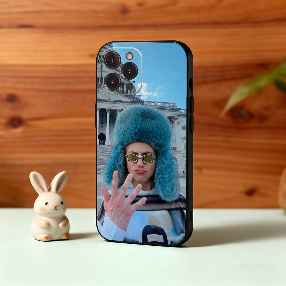 Крутой чехол для телефона P-Paco A-Amoroso C-Ca7riel Для iPhone17,16,15,14,13,12Plus,Pro Max,XS,5G Мягкий силикон Черный чехол