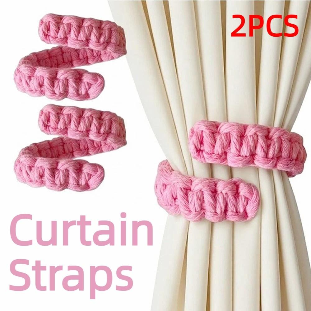 2Pcs Handwoven Curtain Tie Rope Retro Curtain Holder Classic Curtain Holdback  Curtain Accessories