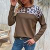 Woman Clothing Fashion Casual Tops Shirts Fashionable and Casual Temperament Autumn New Women's Long-sleeved Leopard Print Knit Sweater Fall