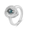 Silver Ring with London Blue Topaz (2099161)