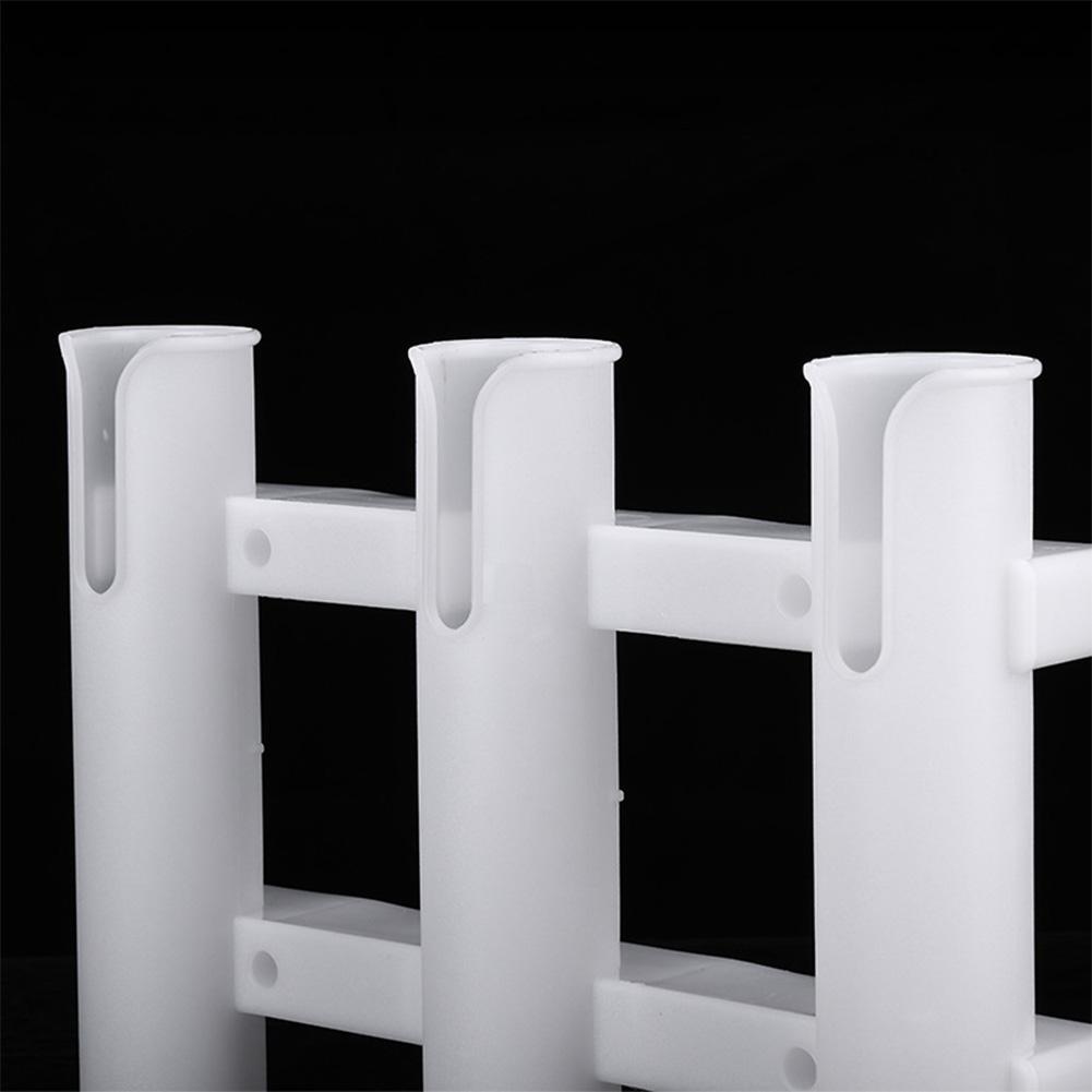 3 Tubes Link Fishing Rod Holder Bracket Boat Rod Holders Plastic Fishing Rod Racks for Boat Garage Cooler Trailer