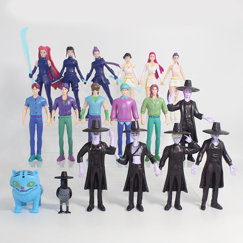 12-18 шт./Набор K-pop Охотники на демонов Фигурка-игрушка Derpys Tiger Rumi Mira Zoey Sussy Фигурка-кукла Для фанатов Подарок