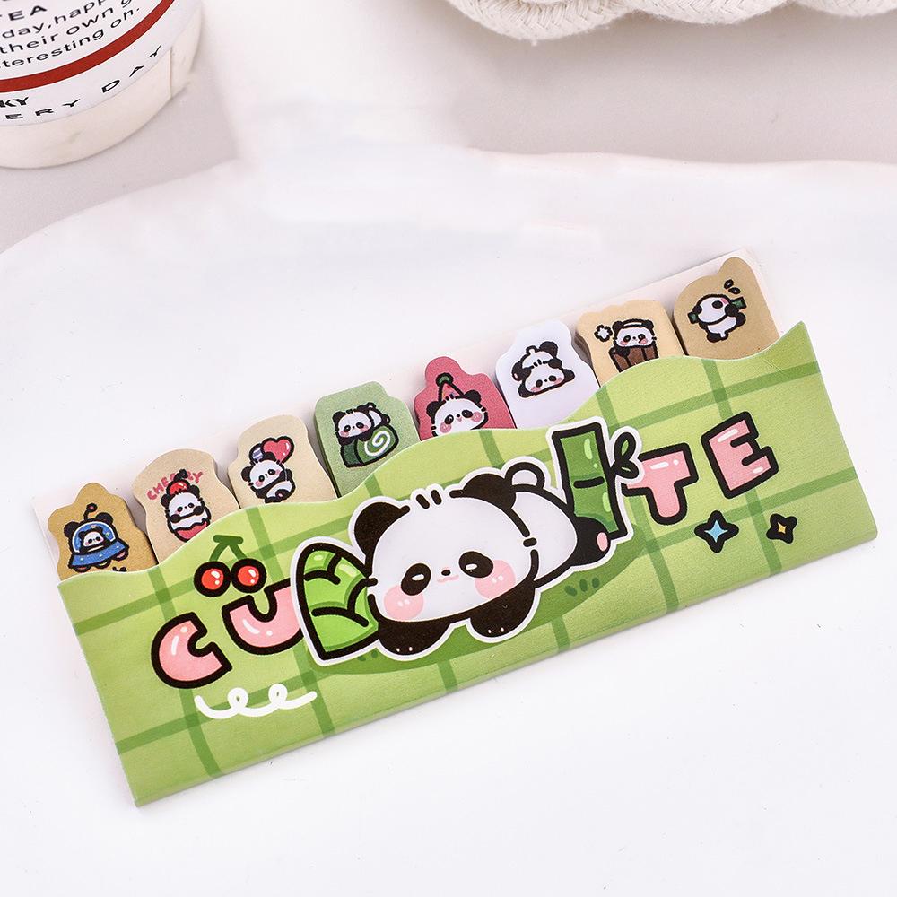 1 шт. Кавайный мультяшный панда блокнот закладка канцелярские принадлежности флаги индекс вкладка клейкие заметки этикетки бумажные наклейки