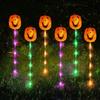 Solar LED Halloween Pumpkin Lantern for Outdoor Garden - Waterproof Decoration