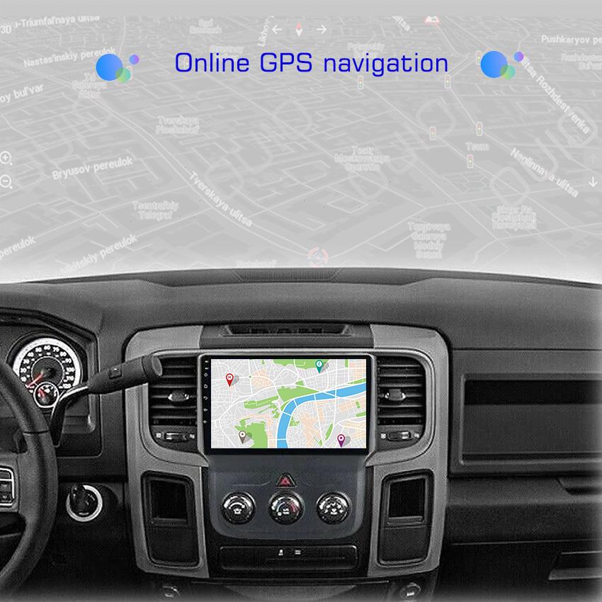 2din 8G+128G Android 10 Автомагнитола Мультимедийный плеер Carplay Auto GPS Нави DSP Для Dodge RAM 1500 2500 2013 2014 2015 2016-2019
