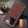 Роскошный магнитный адсорбционный кожаный чехол для Xiaomi 15 Mi15 Xiaomi15 6.36" откидной защитный чехол Capa Fundas Coque