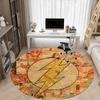 1pc Flash Comics Office Round Area Rug, Under Office Chairs Bedroom Living Room Home Decor, Room Deco, Available in Various Sizes