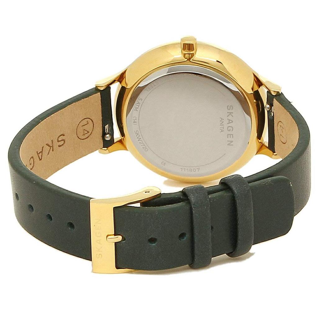 SKAGEN Watch Women Green Yellow Gold SKW2720