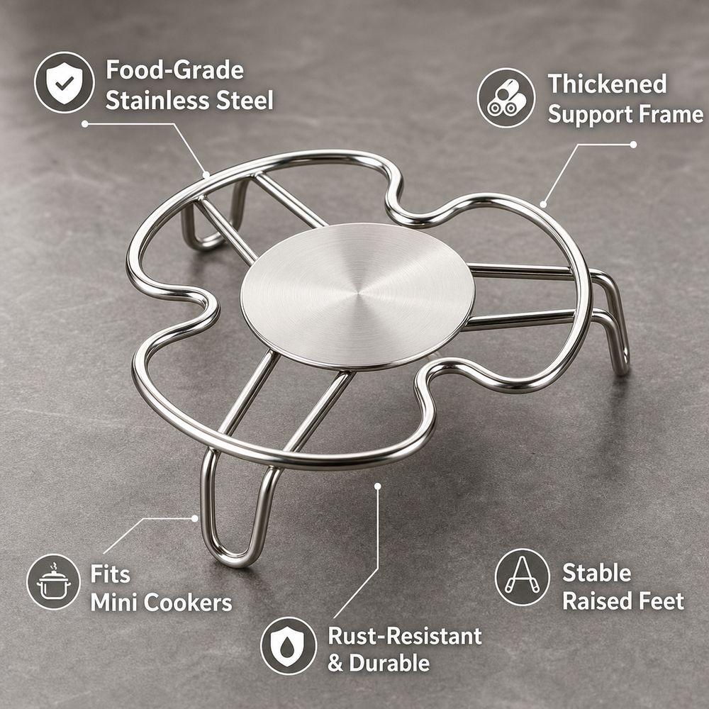 Multifunctional Mini Steam Rack Raised Leg Structure Steaming Rack Steam Rack Rice Cooker Use