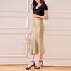 Acetic Acid Satin Skirt A-line Women's Shiny Slim Silk High Waist Long Skirt Silky Fish Tail Skirt