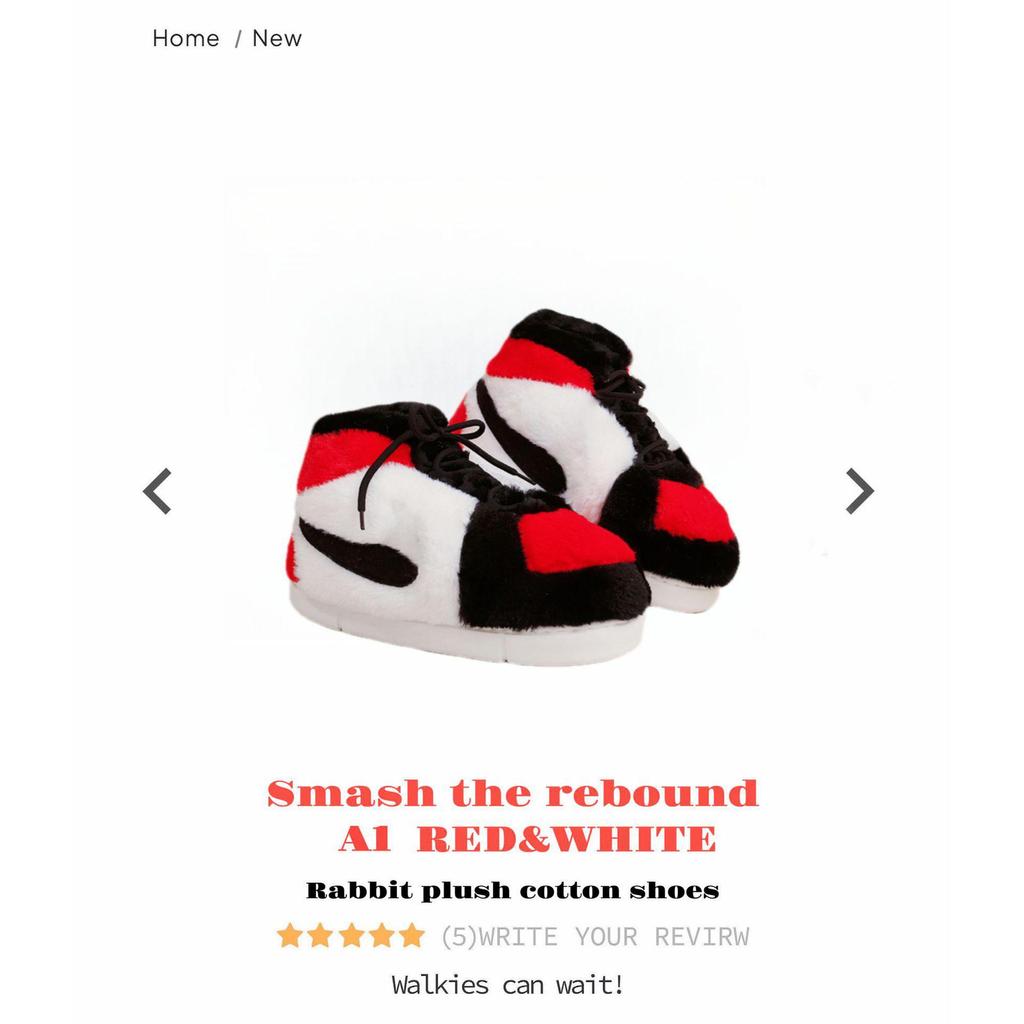 «Кокосовые тапочки AJ1, вдохновленные Douyin»: «Ретро хлопковая домашняя обувь для пар»