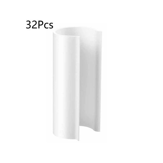 32Pcs/Set Greenhouse Pipe Clamp Multifunctional Heavy Duty Plastic Row Covers Swimming Pool Greenhouse Film Clip Gardening