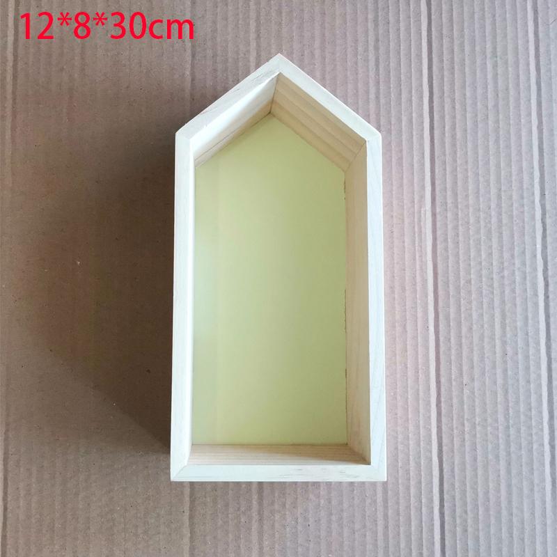Wooden Creative Storage Rack Children'S Room Bedroom Wall Decoration Storage Rack Wall Shelf For Home Office Decorative Storage