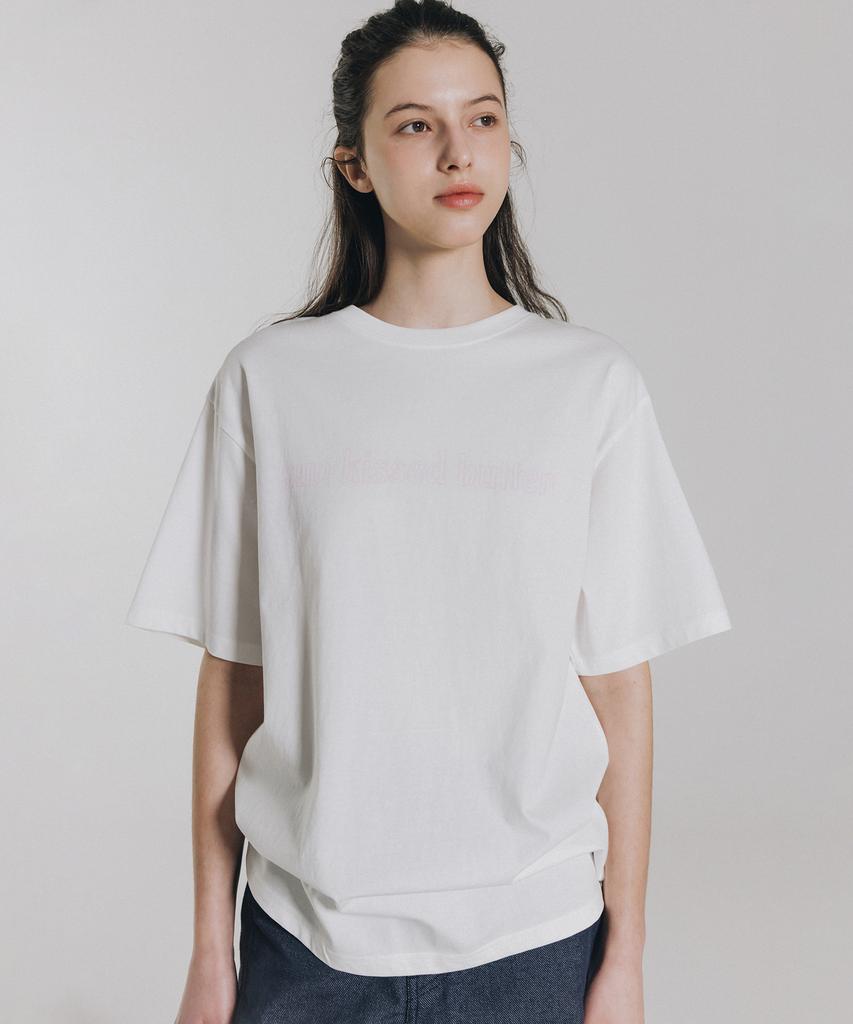 ANDNEEDS Sun Kissed Butter Half Tee (White)