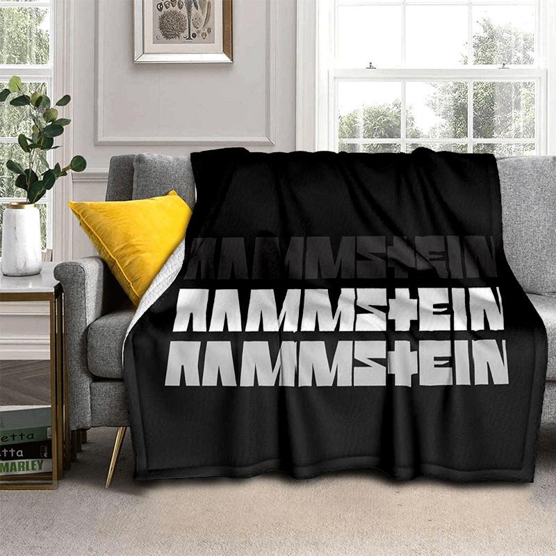 Одеяло с 3D R-Rammstein Heavy Metal Band, мягкое одеяло для дома, спальни, кровати, дивана, пикника, путешествия, офиса, одеяло, детское одеяло