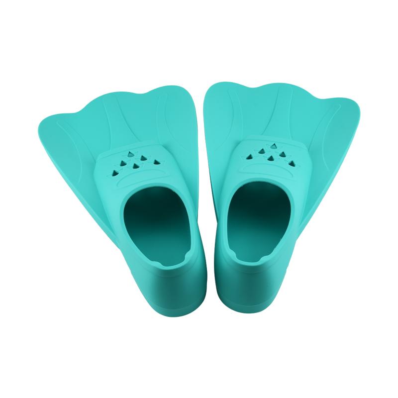 Silicone Short Duck Freestyle Swimming Fins for Adults and Kids-Soft Comfortable Snorkeling & Scuba Diving Training Equipment