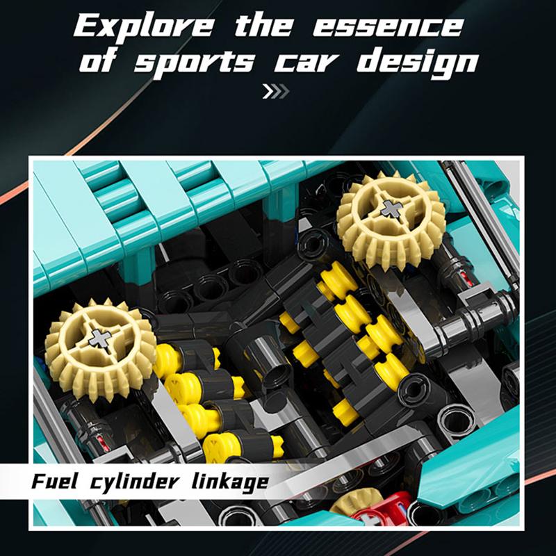 Технический эксперт, знаменитый спортивный автомобиль, строительные блоки, модель скоростного гоночного автомобиля, кирпичи в сборе, игрушки, праздничный подарок для друзей