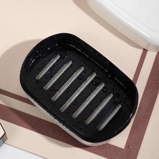 Коробка для мыла в ванной комнате, двухслойная, быстрый дренаж, прозрачная, с крышкой и съемной сливной стойкой, пылезащитный кухонный поднос для мыла в отеле, держатель для мыла