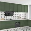 6M Зеленые обои Самоклеящиеся Современные Однотонные Контактная бумага для Шкафов Спальни Стены Водонепроницаемые Самоклеящиеся Обои Декор