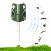 Solar Mole Repellent Ultrasonic Outdoor Pest Bird Squirrel Animal Repeller IP66 Waterproof 360