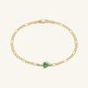 Bracelet Color Zircon Pendant Stainless Steel Fashion Personality Bracelet Electroplating 18K Color Retention