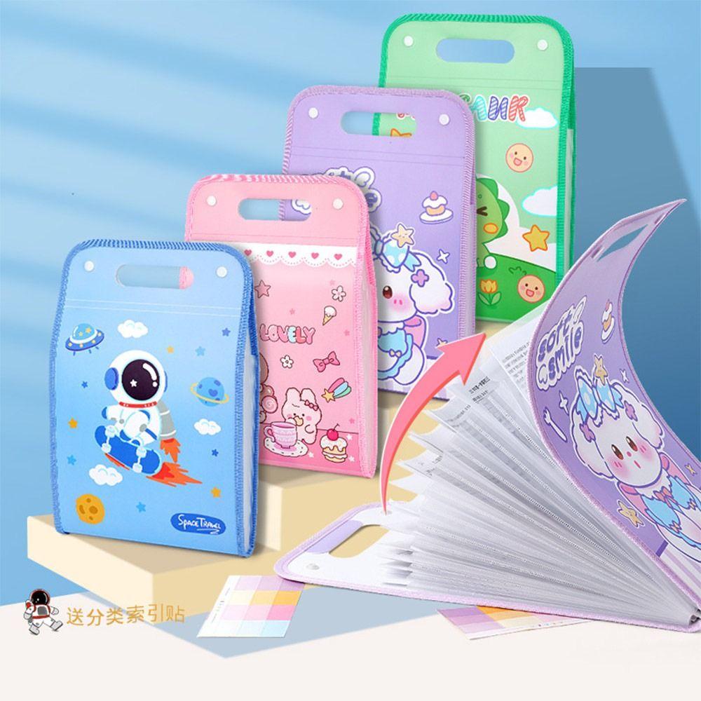 Папка для хранения контрольной бумаги с 13 карманами, водонепроницаемая сумка для документов, креативная папка-конверт