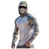 2026 Mens UPF 50 Hooded Quick-Dry Digital Print Fishing Sun Protection Shirt Outdoor Sportswear