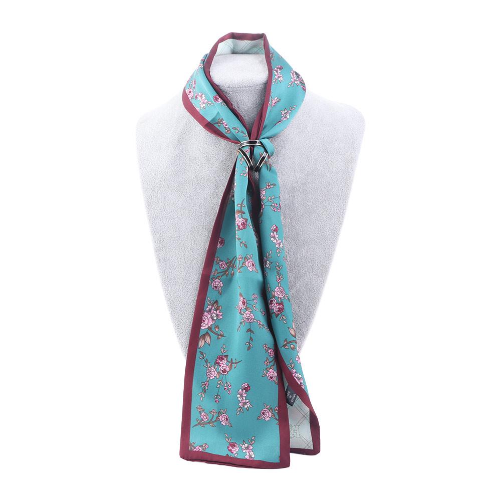 Gift For Girls Crystal Rhinestone Cross Women Scarf Buckle Shawl Clip Korean Brooch Pins Scarf Ring