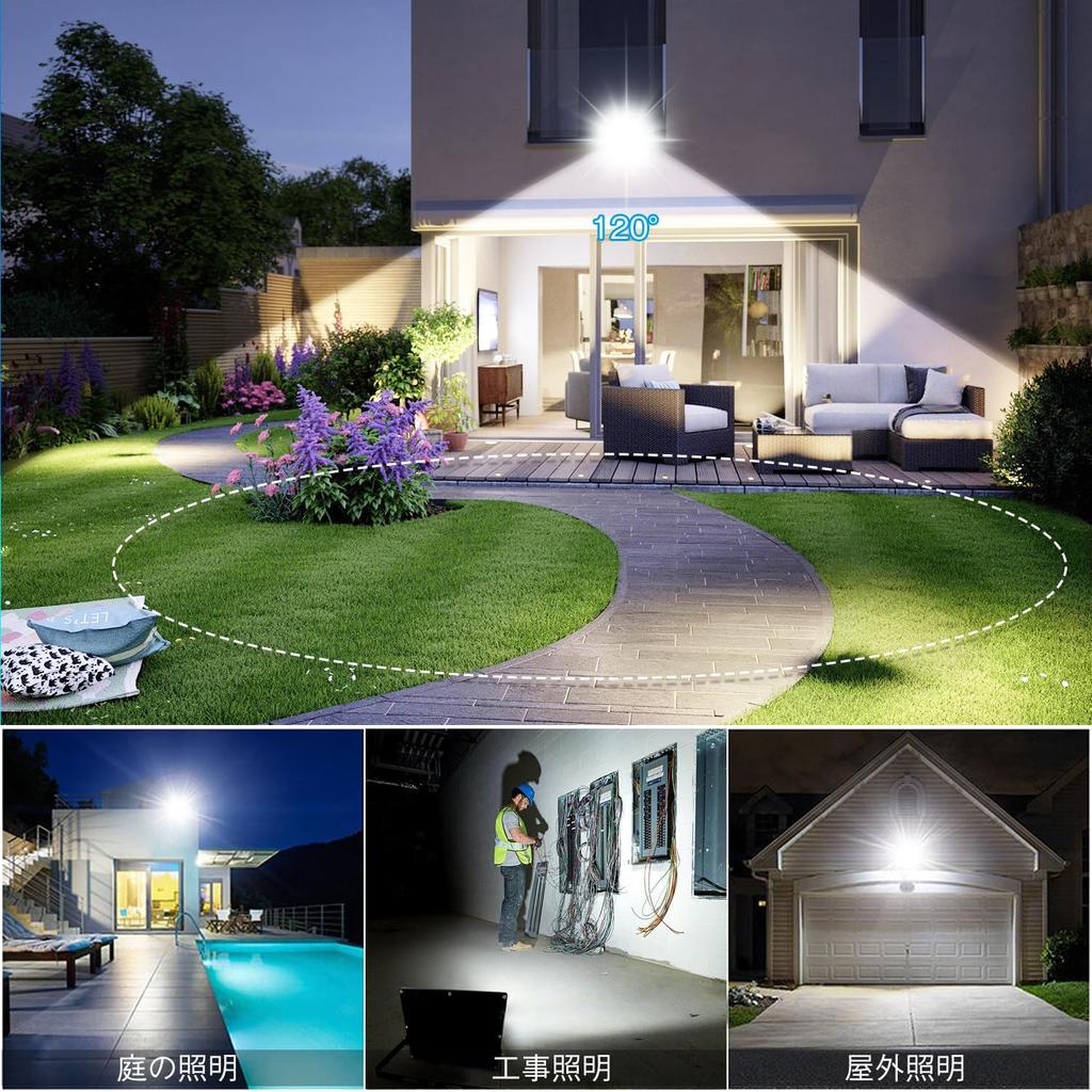 Amazing High Ledoversea LED Floodlight 150W 16700LM Work Light Daylight Color IP66 Compatible High Brightness Factory Warehouse Light Up Facility