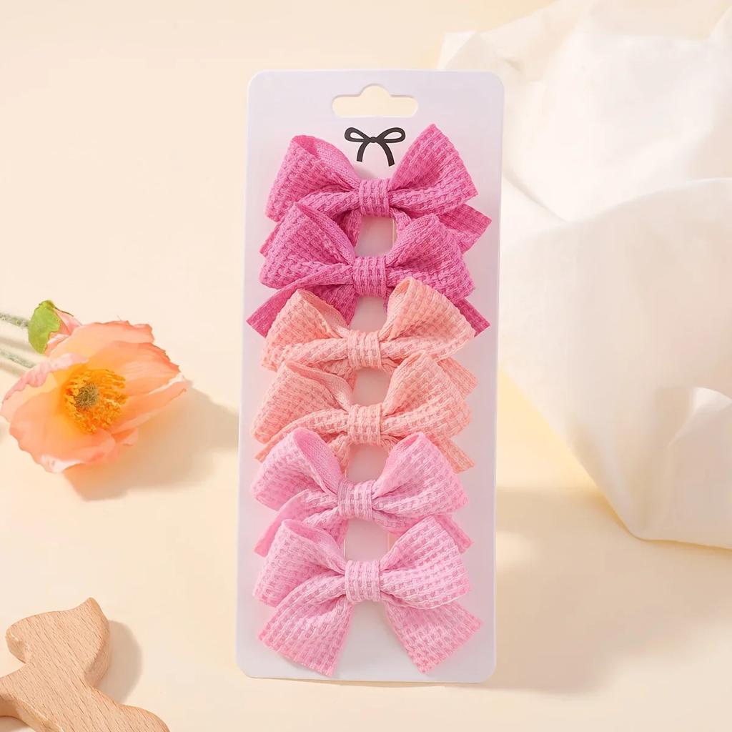 ДЕТСКИЕ БАНТИКИ 6 шт. Милая заколка для волос с кукурузным бантом для детей, девочек, милые бантики, для хвостика, челки, заколки-автоматы, заколки-бабочки, аксессуары для волос