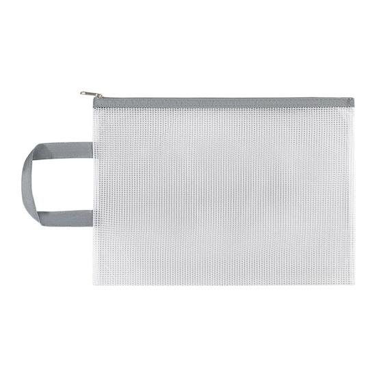 Сетчатый мешок на молнии формата А4, прозрачный пластиковый мешок для файлов, водонепроницаемая молния