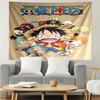 One Piece Print Tapestry, Backdrop, Easy Setup, Ideal for Bedroom, Office & Living Room, with Aesthetic Wall Hanging Decor.