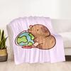 Winter Capybara In Scarf Blankets are suitable for living rooms, bedrooms, camping, and other places, making them an ideal choice for gifts.