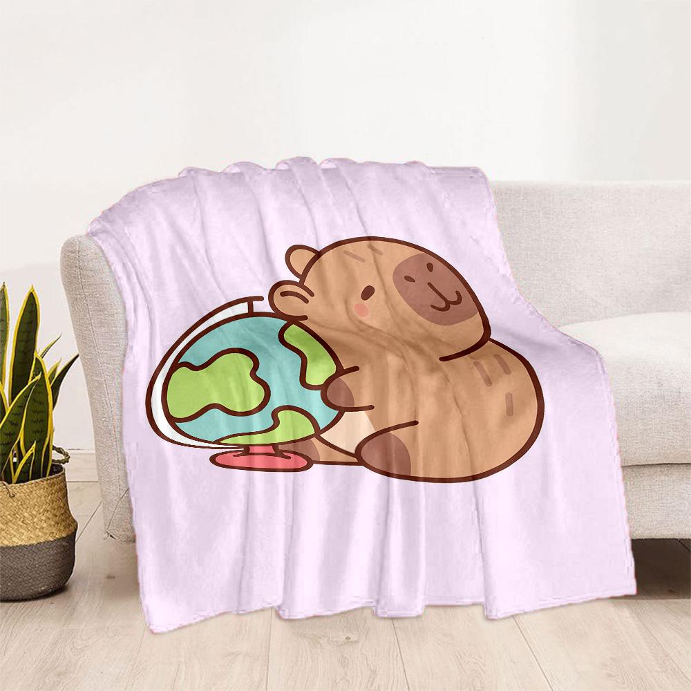 Winter Capybara In Scarf Blankets are suitable for living rooms, bedrooms, camping, and other places, making them an ideal choice for gifts.