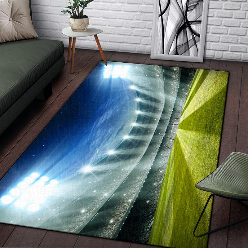 3d футбольный спортивный силуэтный ковер с узором для гостиной, коврики для кемпинга, пикника, противоскользящий коврик, коврик для ползания, подарок для фанатов