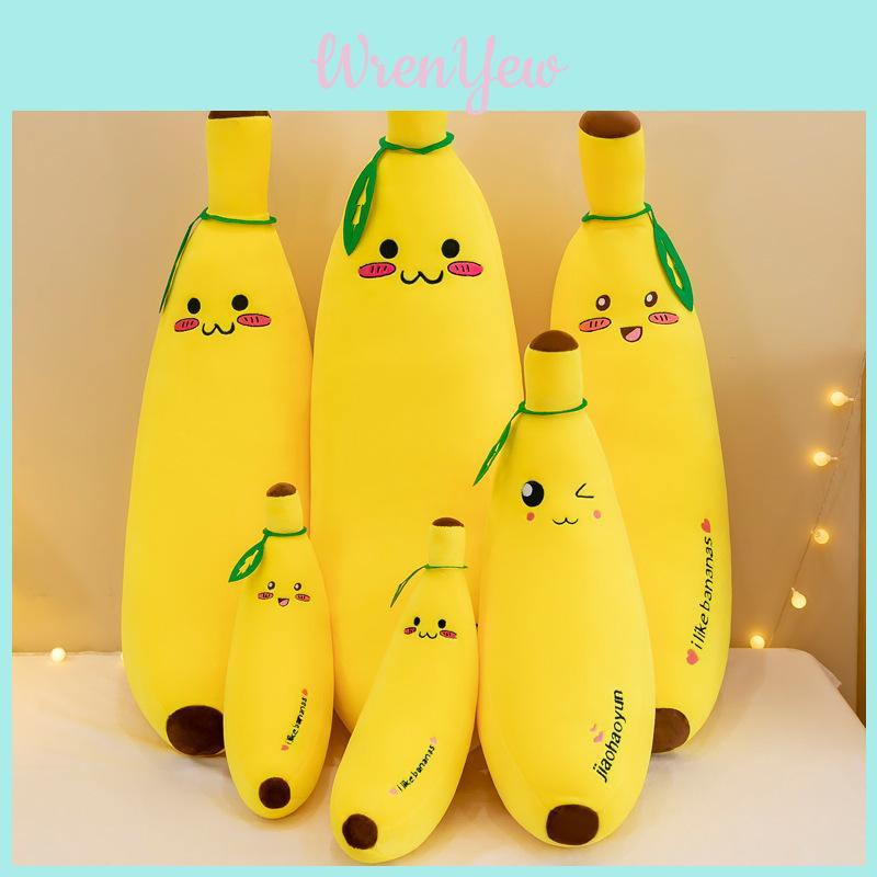 Adorable Realistic Banana Plush Toy With Creative Expressions For Fun Bedtime Comfort