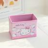Hello Kitty Kuromi Cinnamoroll My Melody Узор Складной Настольный Органайзер для Хранения Косметики и Офисных Принадлежностей