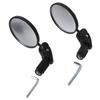 2pcs Wide Angle Bike Bar End Mirror 360 Rotatable Bicycle Rearview Mirror  Cycling Accessories