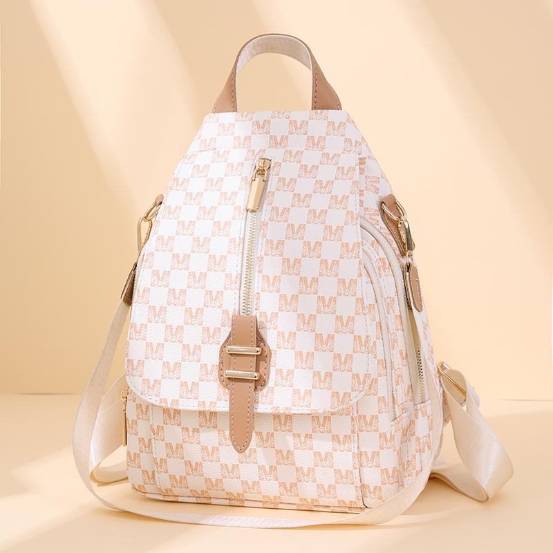 Рюкзак с принтом, женский рюкзак из мягкой кожи, многофункциональная сумка через плечо, женский дорожный рюкзак