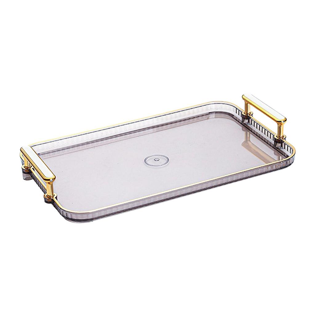 Snacks Plate Fruit Plate Tray Non Slip Base Decorative Tray Vanity Tray Serving Platter for Dessert Snacks Cupcake Kitchen