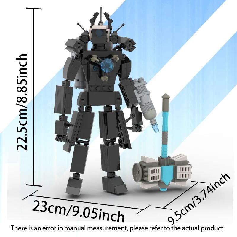 Moc Skibidi Туалет Фигурки строительные блоки, Camerman Titan Speakerman Surveillance Man TVMan Мальчики Кирпичи Игрушки для детей Подарок