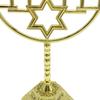 Подсвечник металлический держатель 7 ветвей подставка шестиугольная звезда традиционные канделябры украшение меноры