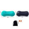 2 Pack 17 in Ultralight Inflatable Pillow Travel Pillow,Camping Pillow for Neck & Lumbar Support,Beach,Camping,Traveling,Hiking,Napping,Desk Rest