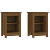 VidaXL Bedside Tables 2 Pcs Honey Brown 40x35x55 Cm Solid Pine Wood 820963
