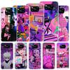 Мягкий чехол Anime Vaporwave Glitch Purple для Xiaomi Poco X3 NFC X4 M4 Pro M3 M2 Phone Cover F3 F2 F1 Mi Note 10 Lite A3 A2 A1 Fun